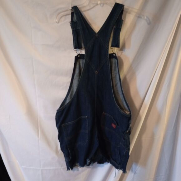 Dickies Jean Shortall Size M Raw Hem Balloon Applique Distressed Fun - Picture 2 of 10